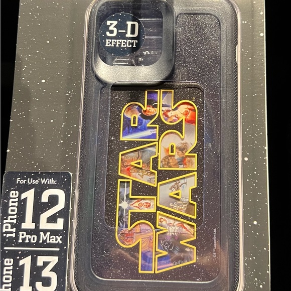 DISNEY PARKS D-TECH STAR WARS Logo iPHONE 12/13 PRO Max CASE 3-D EFFECT NEW